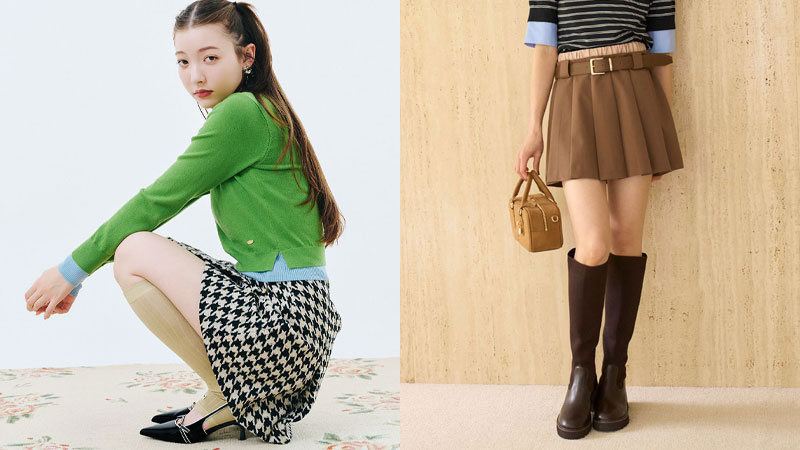 スカショ SNIDEL LILY BROWN スカート見え ショートパンツ スカショーパン ハイウエスト