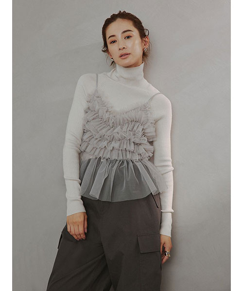 emmi atelier】チュールトップス|emmi エミ emmi atelier】チュールトップス|emmi エミ