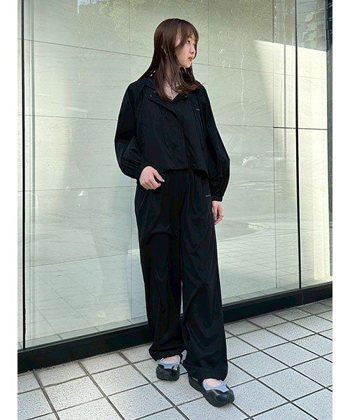 パンツ mi8-630 mi via loca パンツ 裾ドロストパラシュートパンツ レディース