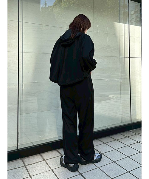 パンツ mi8-630 mi via loca パンツ 裾ドロストパラシュートパンツ レディース