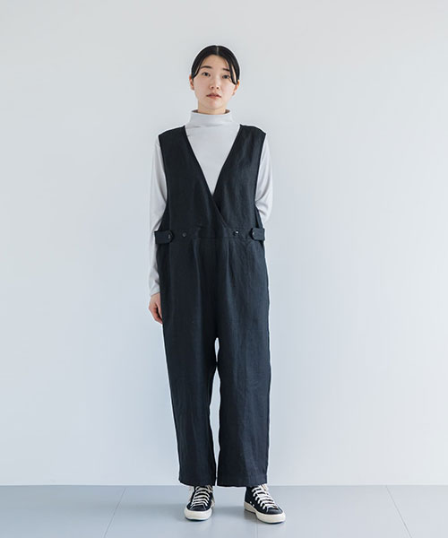 non　リネンサロペット リネンボタンサロペット | ファッション通販サイト NUGU