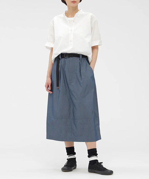 COTTON RAMIE POPLIN SHIRT｜MHL. エムエイチエル