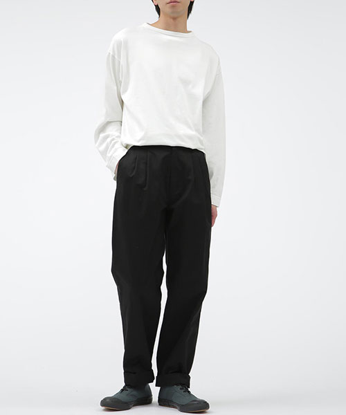 【MHL./新品】BRUSHED CHINO COTTON (S-Mサイズ相当) MHL./WASHED CHINO COTTON PANTS