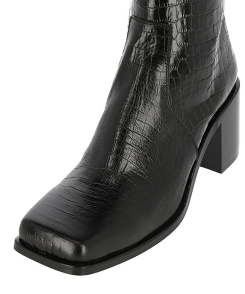 JOHNLAWRENCE SULLIVAN◇メンズスウェードプレーントゥシューズ SQUARE TOE BOOTS/CROCODILE｜JOHNLAWRENCESULLIVAN ジョン