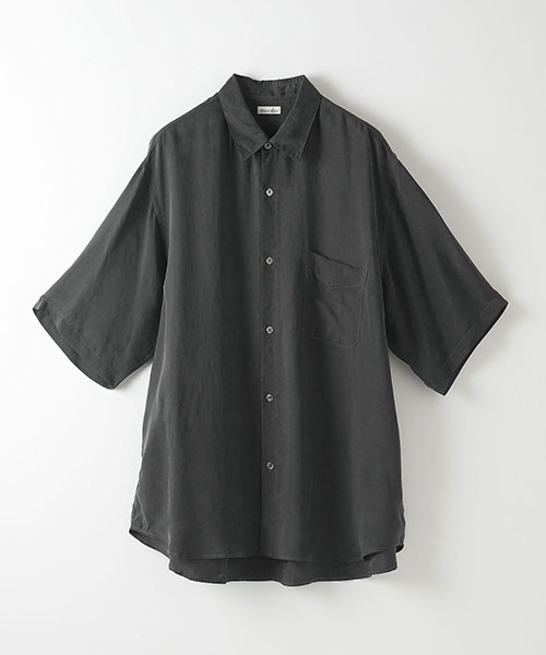 Steven Alan＞ ウォッシャブル キュプラ レギュラーカラー ショート 
