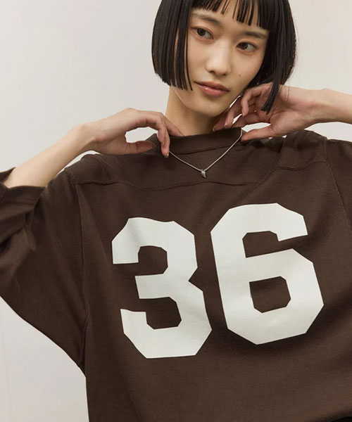 Oblada(オブラダ)】別注 FOOTBALL TEE｜ADAM ET ROPE' FEMME アダム エ