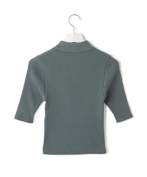 AURALEE(オーラリー)】COTTON HIGH GAUGE RIB KNIT POLO｜ADAM ET ROPE