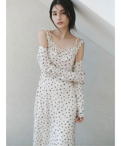 ❤️プープレ　カヌレプリントワンピース 楽天市場】フラワープリントワンピース／かぐれ（kagure