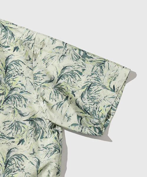 PRINTED AIRY SILK HALF-SLEEVED SHIRT｜ADAM ET ROPE' HOMME