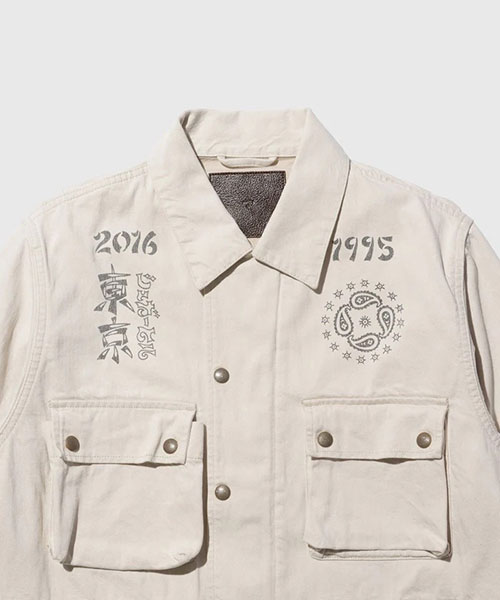 TATTOO FLASH PRINT POCKET DENIM JACKET｜ADAM ET ROPE
