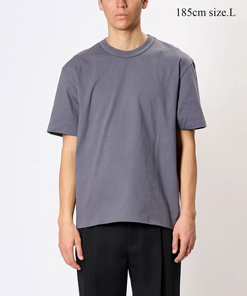 DOUBLE BINDER CREW NECK T-SHIRT｜ADAM ET ROPE' HOMME アダム エ