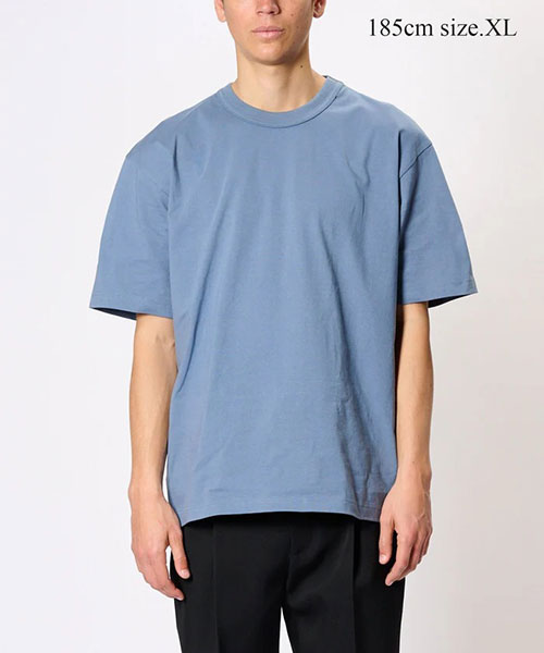 DOUBLE BINDER CREW NECK T-SHIRT｜ADAM ET ROPE' HOMME アダム エ