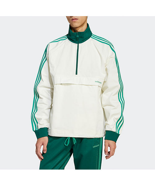 adidas Originals CANOE CREW プルオーバー M adidas Mens Jacket All Over Print Aop Blue White LOGo