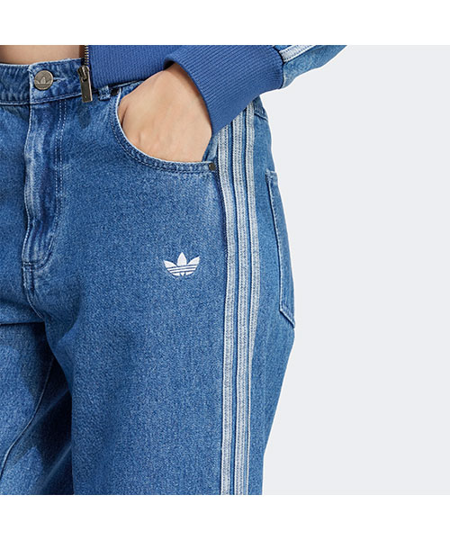 【美品】【2530】adidas/アディカラー デニム スリーストライプス 美品】【2530】adidas/アディカラー デニム スリーストライプス