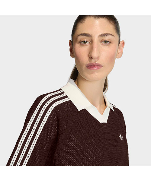 adidas KNITTED CROCHET POLO｜adidas Originals アディダス オリジナルス