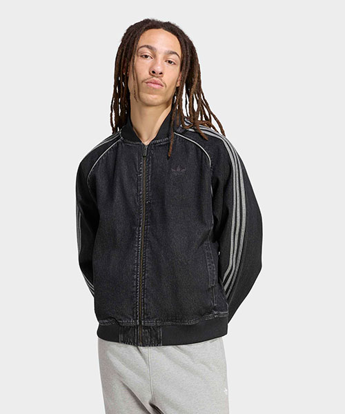 SST アディカラー デニム トラックトップ（ジャージ）｜adidas