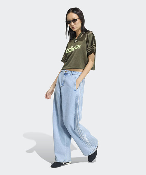 ADIBREAK MID RISE WIDE LEG DENIM PANT｜adidas Originals アディダス