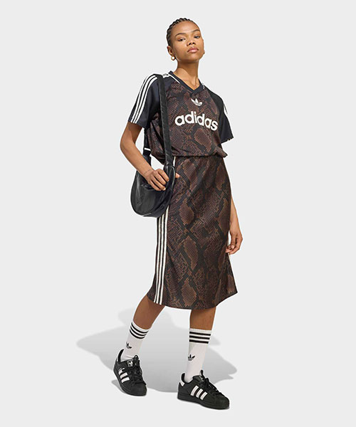 スネークプリント サテン ジャージ｜adidas Originals アディダス