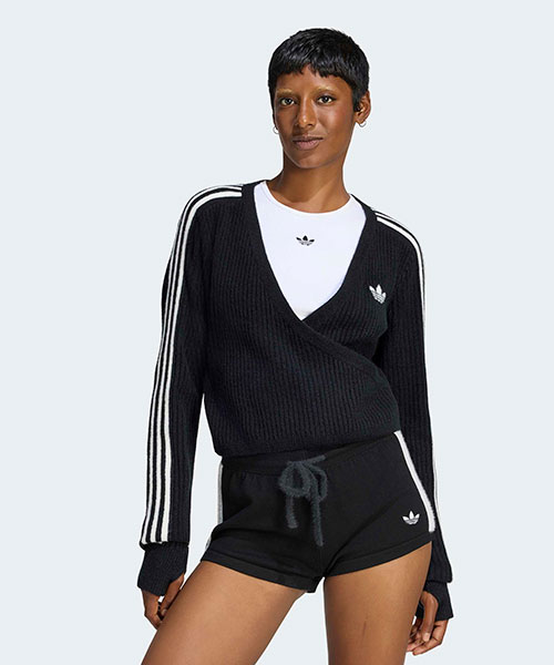 ADIDAS ORIGINALS BY JENNIE ニット ラップアラウンド カーディガン