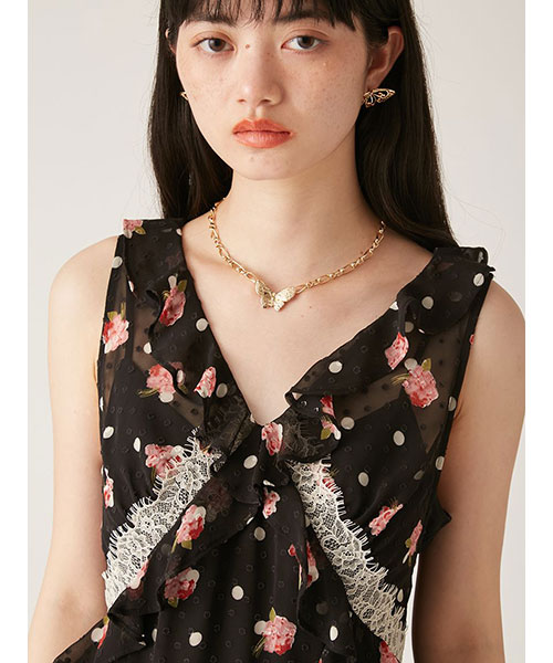 LILY BROWN × ANNA SUI】バリエ柄ワンピース｜LILY BROWN リリー
