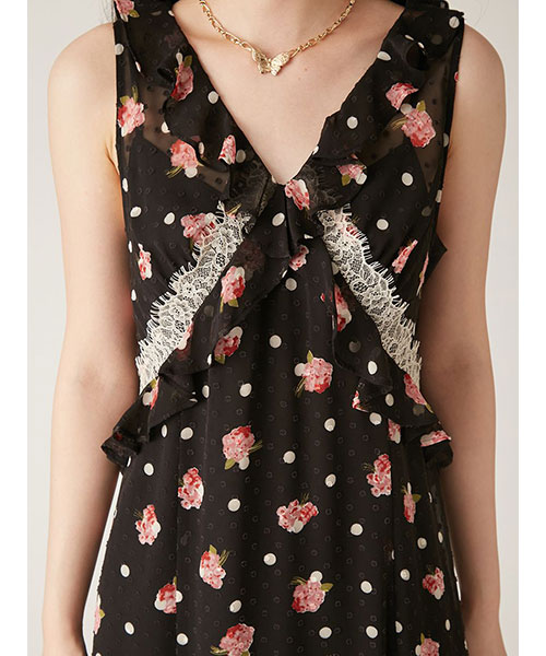 【LILY BROWN × ANNA SUI】バリエ柄ワンピース LILY BROWN × ANNA SUI】バリエ柄ワンピース(マキシ・ロング