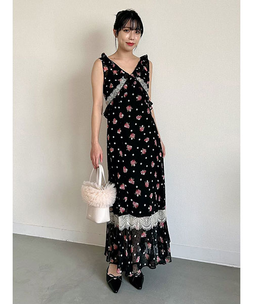 【LILY BROWN × ANNA SUI】バリエ柄ワンピース LILY BROWN（リリーブラウン）の「【LILY BROWN × ANNA SUI