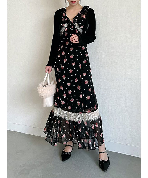 LILY BROWN × ANNA SUI】バリエ柄ワンピース｜LILY BROWN リリー