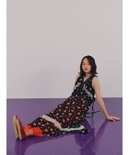 2025　完売　限定　アナスイ×リリーブラウン 花柄ロングワンピース　バリエ柄 LILY BROWN × ANNA SUI】バリエ柄ワンピース（マキシ丈/ロング