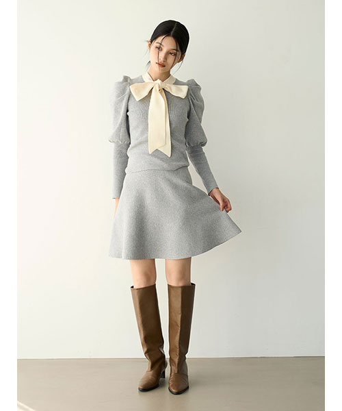 New Year Special Item】ボウタイニットセットアップ｜LILY