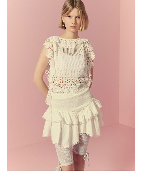 【新品未使用】LILY BROWN / リリー ブラウン クロシェニットトップス クロシェニットトップス(ニット)｜トップス｜LILY BROWN（リリー