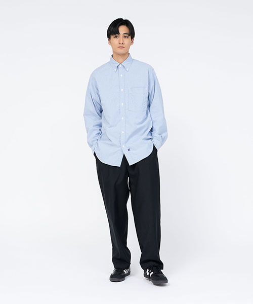 パンツ Oxford Wide Tapered Field Pants Polyester Wool Oxford Wide Tapered Field Pants｜THE NORTH