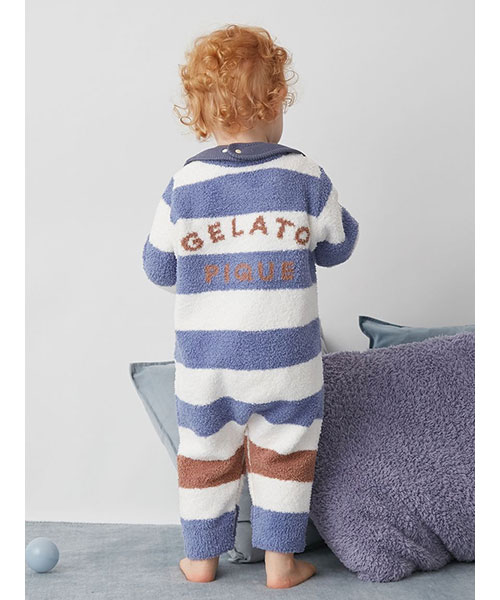 BABY】ベビモコボーダーロンパース｜gelato pique ジェラート ピケ