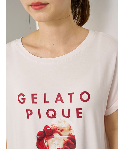 gelato pique ジェラートピケ COOLレーヨンデザートロゴワンピース gelato pique｜【接触冷感】COOLレーヨンデザートロゴワンピース