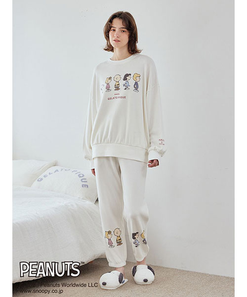ジェラートピケ スヌーピー ロンT ロングパンツ gelato pique SALE30%OFF ジェラートピケ キッズ PEANUTS SNOOPY