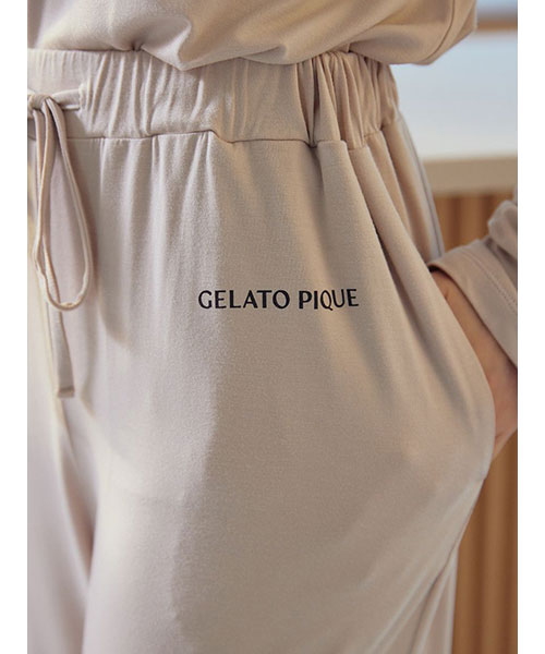 レーヨンロゴロングパンツ｜gelato pique ジェラート ピケ