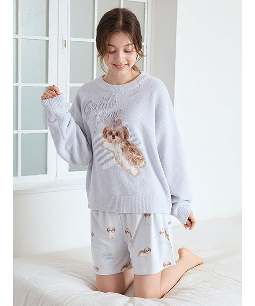 ジェラートピケ ピノキオ　トップス＆ショートパンツセット スーパーマリオ】【レディース】キノピオ＆ヨッシージャガード