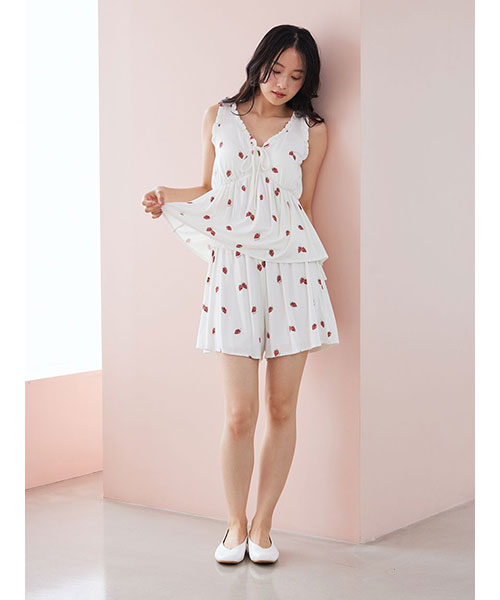 ストロベリー柄ショートパンツ｜gelato pique ジェラート ピケ