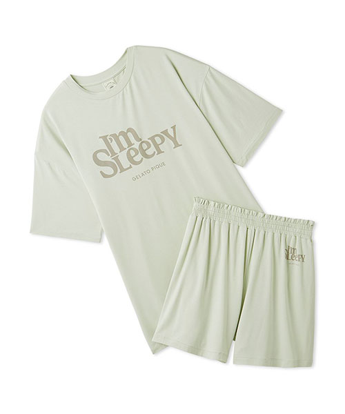 カラフルレーヨンロゴBIGTシャツ&ショートパンツセット|gelato カラフルレーヨンロゴBIGTシャツ&ショートパンツセット|gelato