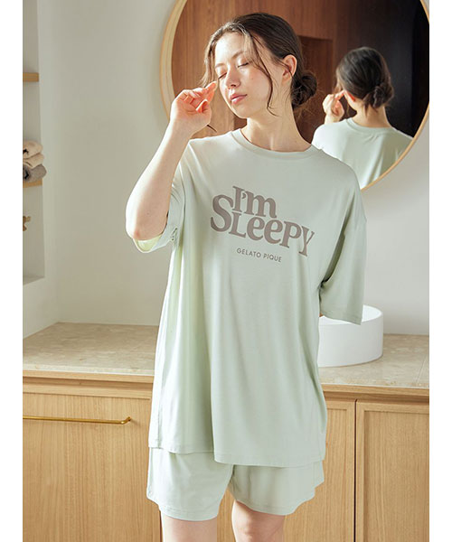カラフルレーヨンロゴBIGTシャツ&ショートパンツセット|gelato カラフルレーヨンロゴBIGTシャツ&ショートパンツセット|gelato