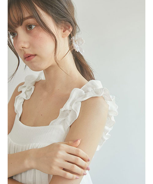 gelato pique 【SPRING】フリルワンピース　ピンク ジェラートピケ gelato pique 【SPRING】フリルワンピース