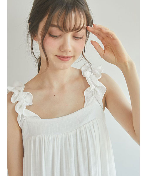 ［ジェラート ピケ］SPRING フリルワンピース SPRING】フリルワンピース(ワンピース)｜ルームウェア・パジャマ