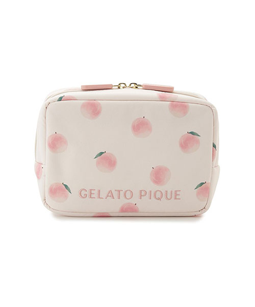 gelato pique パジャマ ピーチ フルーツ 桃 ピンク 2点セット gelato pique ジェラートピケ♡フルーツ柄 パジャマ ピーチ 桃