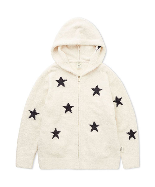 美品☆ gelato pique パウダースタージャガードフードドレス 新品＊ジェラートピケ パウダースタージャガードフードドレス