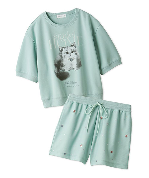 SNIDEL HOME CATスウェットセットアップ CATスウェットセットアップ | スナイデルホーム(SNIDEL HOME