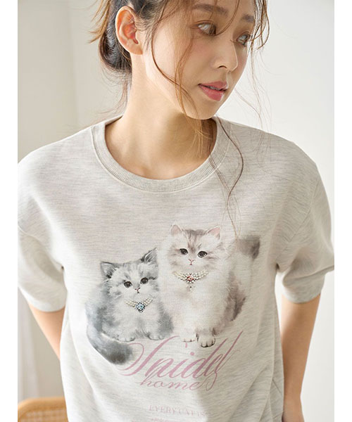 SNIDEL HOME CATスウェットセットアップ CATスウェットセットアップ | スナイデルホーム(SNIDEL HOME