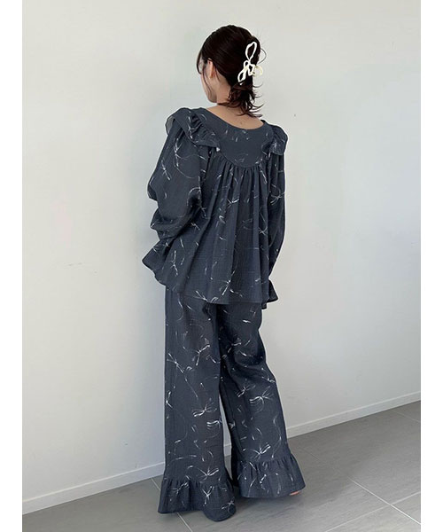 SNIDEL HOME ダブルカーゼトップス&ダブルカーゼロングパンツ ダブルカーゼトップス｜SNIDEL HOME スナイデルホーム