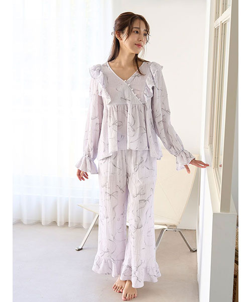 SNIDEL HOME ダブルカーゼトップス&ダブルカーゼロングパンツ ダブルカーゼトップス｜SNIDEL HOME スナイデルホーム