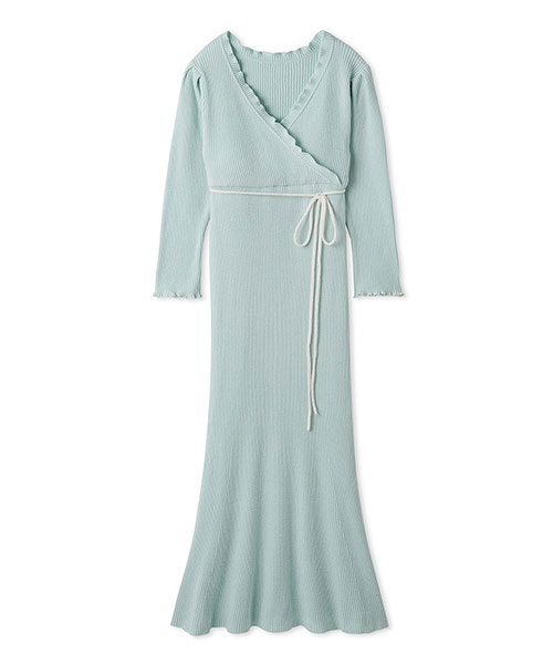 SNIDEL HOME カシュクールワンピース　パジャマ 20％OFF スナイデルホーム クリーミータッチ カシュクール