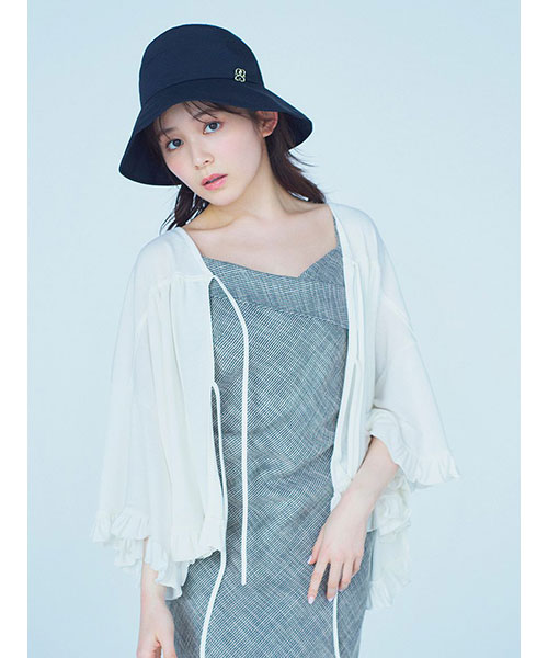 フリルカットブラウス　ブラック　スナイデル　snidel SNIDEL 6/26 発売♡ . フリルカットブラウス ¥10,890 taxin IVR