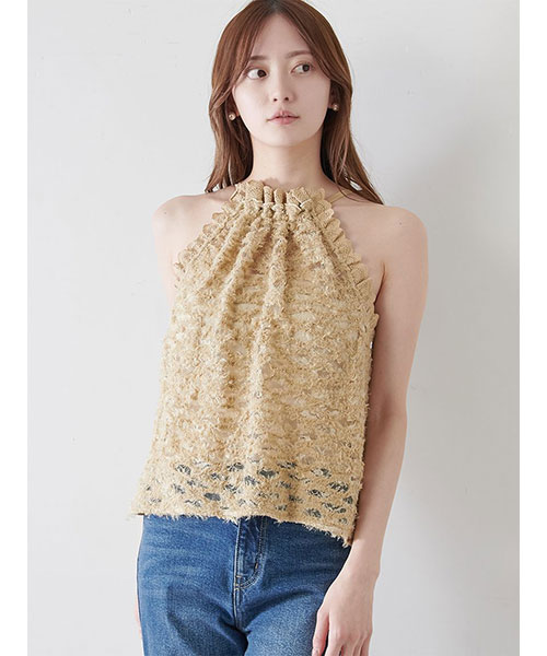 未開封♡ SNIDEL ホルターカットプルオーバー♡完売色♡ DGRY スナイデル SNIDEL ホルターカットプルオーバー （DGRY